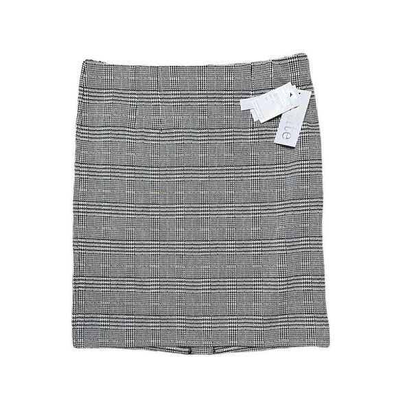 NWT AMANDA & CHELSEA houndstooth skirt size medium petite - Picture 1 of 8